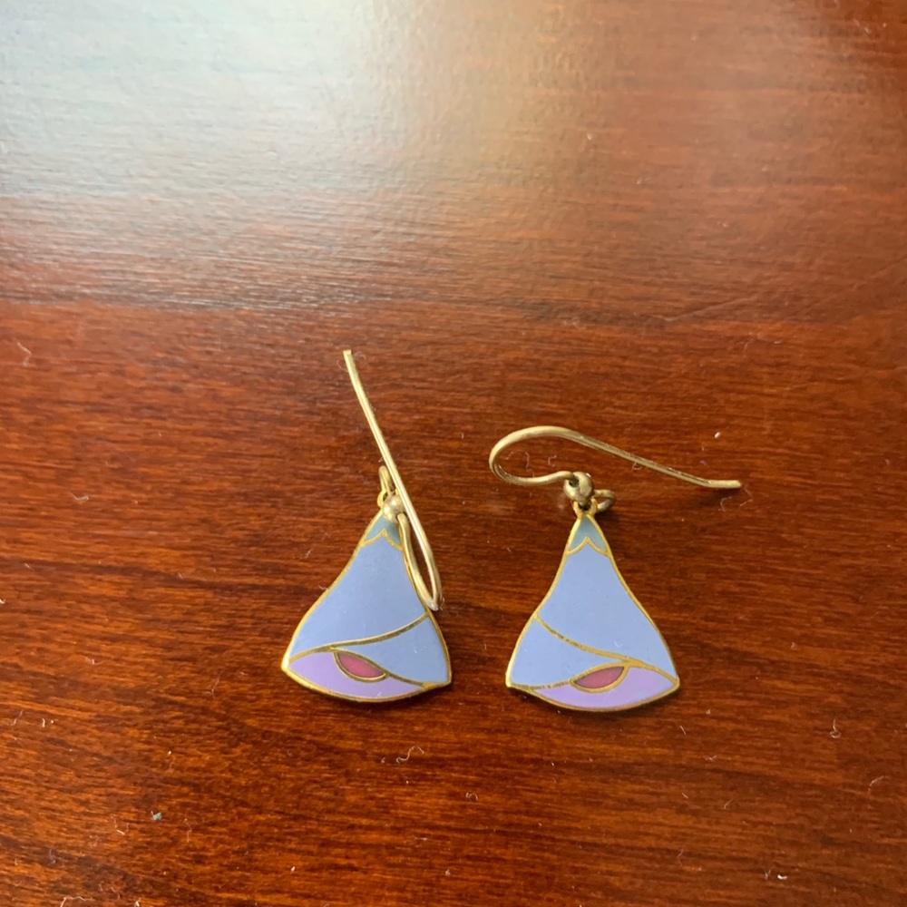 Vintage Calla Lily drop earrings